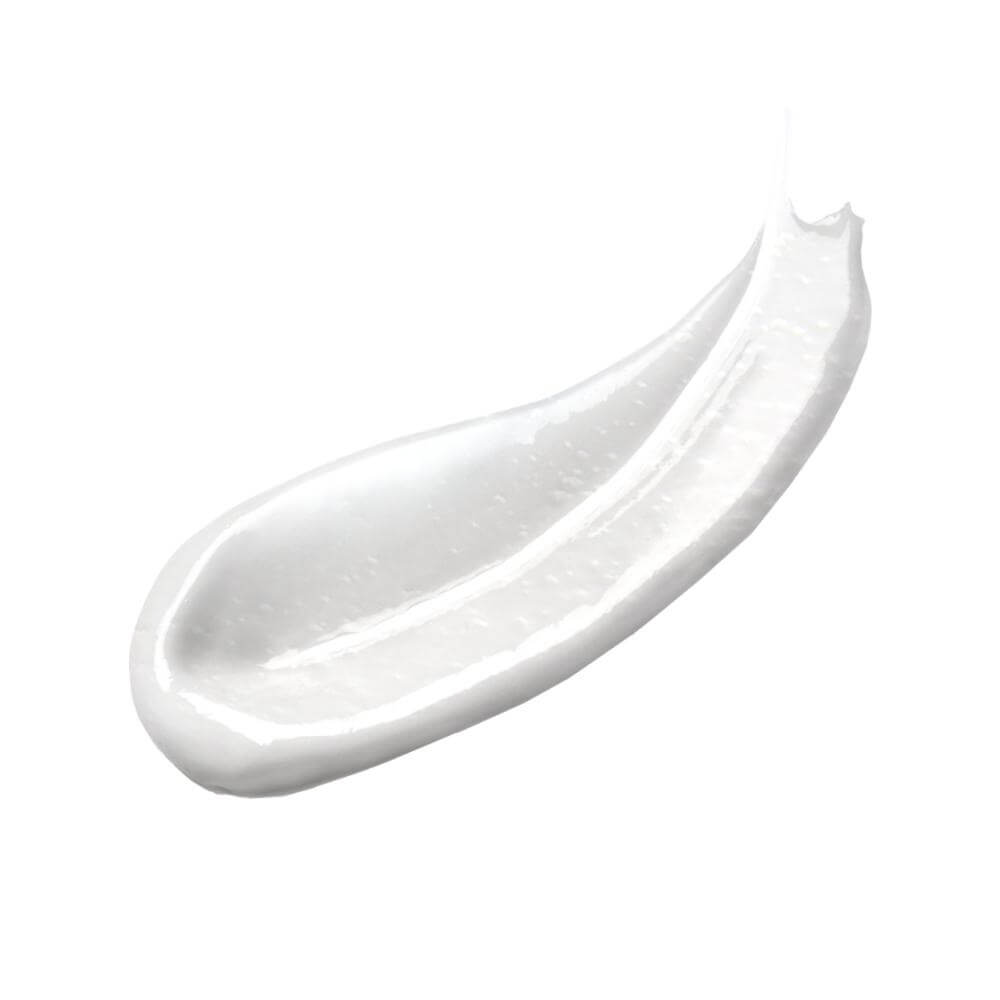 Smooth and creamy texture of ANUA 3 Ceramide Panthenol Moisture Barrier Cream on a white background.